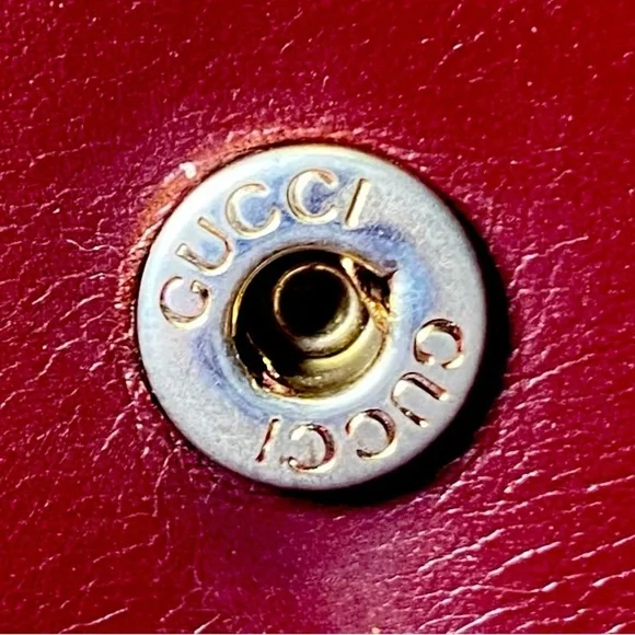 GUCCI Maroon w/Silver Hardware Leather Long Wallet, EUC - Picture 16 of 16